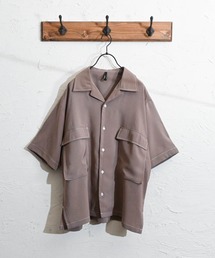 Anytime Songs | ポリ無地 ビッグステッチングシャツ(シャツ/ブラウス)