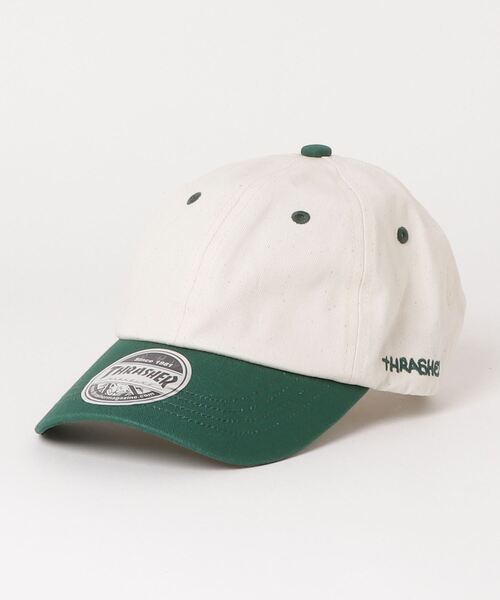 THRASHER(スラッシャー)の「THRASHER/スラッシャー キッズ キャップ 22TH-C08K(キャップ・キッズ・ホワイト×ネイビー/ホワイト系その他2/ホワイト×グリーン・FREE)」の2枚目の写真