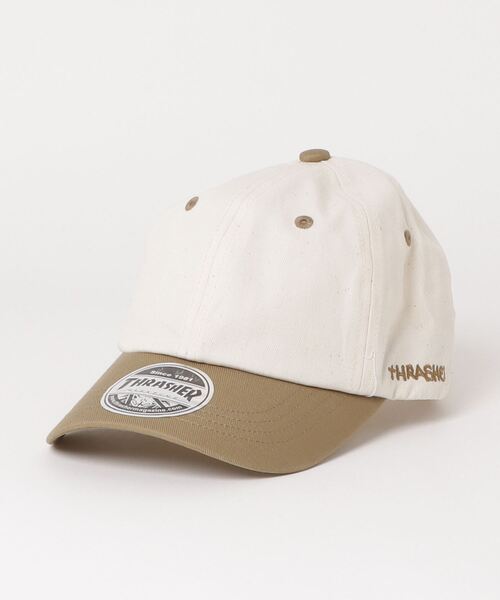 THRASHER(スラッシャー)の「THRASHER/スラッシャー キッズ キャップ 22TH-C08K(キャップ・キッズ・ホワイト×ネイビー/ホワイト系その他2/ホワイト×グリーン・FREE)」の1枚目の写真