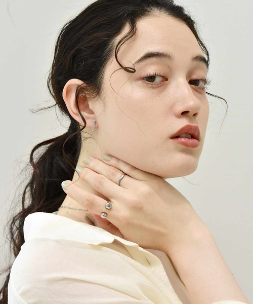 LHME（エルエイチエムイー）の「LHME プランプドロップリング/サージカルステンレス316L（金属アレルギー対応）（リング・レディース・シルバー/ゴールド・9号/11号/13号/15号）」の22枚目の写真