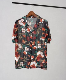 花柄オープンカラーシャツ