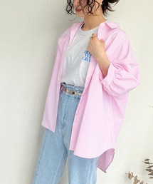 AS KNOW AS plus | ●Wポケットシンプル5分袖シャツ(シャツ/ブラウス)