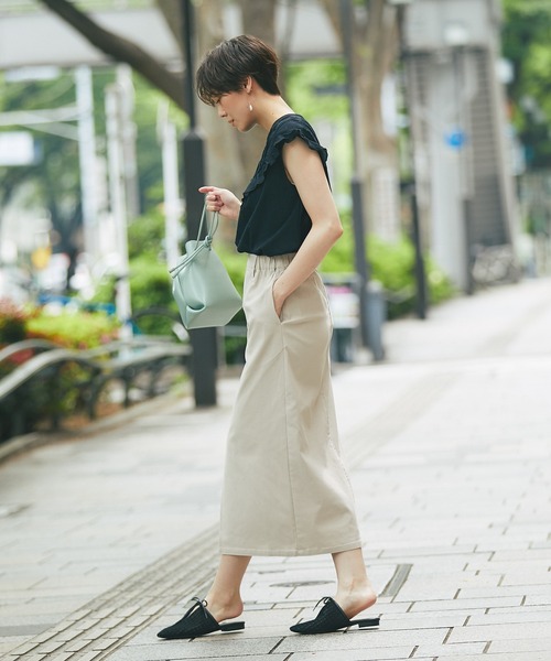 un dix cors（アンディコール）の「高見え 2WAYロングスリットスカート