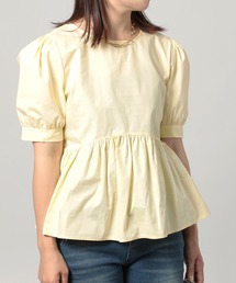 MAISON BREEZE | 【MAISON BREEZE】パフスリーブペプラムブラウス ぽわん袖 SCCH141(シャツ/ブラウス)