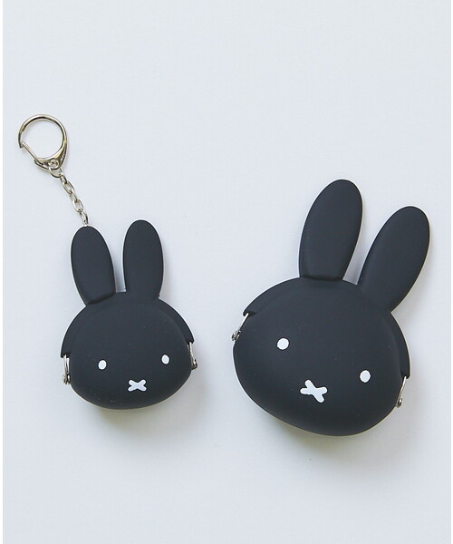 Miffy（ ミッフィー）の「【miffy】ミッフィー シリーズmimi POCHI（ポーチ・レディース・ホワイト/ブラック・フリー）」の2枚目の写真