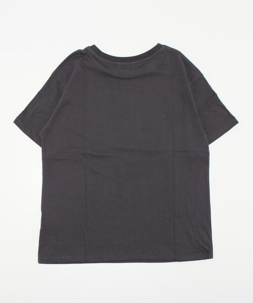 Te chichi TERRASSE（テチチテラス）の「ドローイングフラワーTシャツ（Tシャツ/カットソー・レディース・オフホワイト/ブルー/チャコール・ﾌﾘ-）」の5枚目の写真