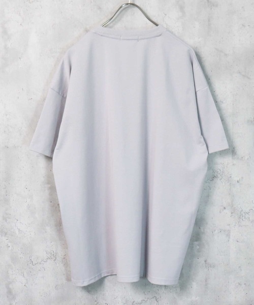 PLAYBOY（プレイボーイ）の「PLAYBOY ワンポイントロゴ刺繍Tシャツ ハーフパンツ セットアップ（Tシャツ/カットソー・メンズ・ブラック/グレー・M/L/XL）」の12枚目の写真