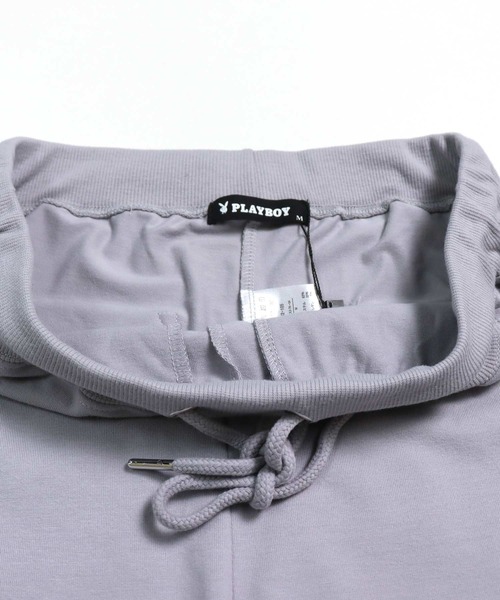 PLAYBOY（プレイボーイ）の「PLAYBOY ワンポイントロゴ刺繍Tシャツ ハーフパンツ セットアップ（Tシャツ/カットソー・メンズ・ブラック/グレー・M/L/XL）」の21枚目の写真