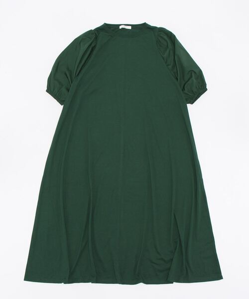 Samansa Mos2 blue（サマンサモスモスブルー）の「ボリューム袖切替カットワンピース（ワンピース・レディース・ブラック/ネイビー/グリーン・ﾌﾘ-）」の2枚目の写真