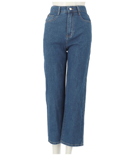 ANAP（アナップ）の「バックゴムストレートデニムパンツ（デニムパンツ・レディース・ブラック/ブルー・S/M）」の7枚目の写真