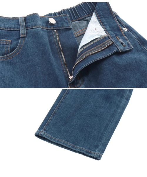 ANAP（アナップ）の「バックゴムストレートデニムパンツ（デニムパンツ・レディース・ブラック/ブルー・S/M）」の6枚目の写真