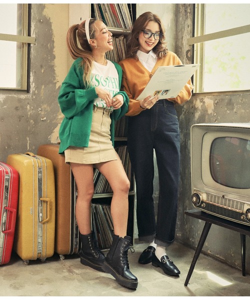 ANAP（アナップ）の「バックゴムストレートデニムパンツ（デニムパンツ・レディース・ブラック/ブルー・S/M）」の19枚目の写真