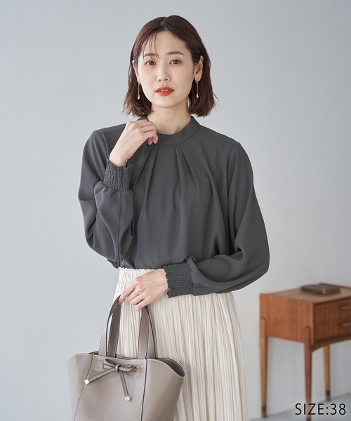 535t*新品 ロペ ROPE ウールサキソニーボウタイシャツ 535t*新品