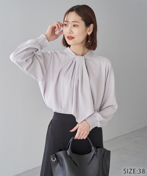 ROPE' PICNIC(ロペピクニック)の「2WAY/ボウタイブラウス(シャツ/ブラウス・レディース・ホワイト/チャコールグレー/ラベンダー/ベージュ系その他・40/38)」の13枚目の写真