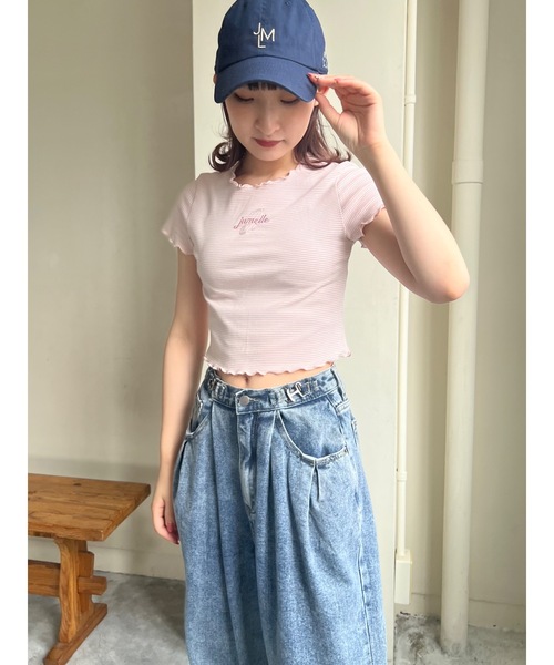 JUMELLE（ジュメロ）の「メロークロップドＴ（Tシャツ/カットソー・レディース・ピンク・FREE）」の14枚目の写真