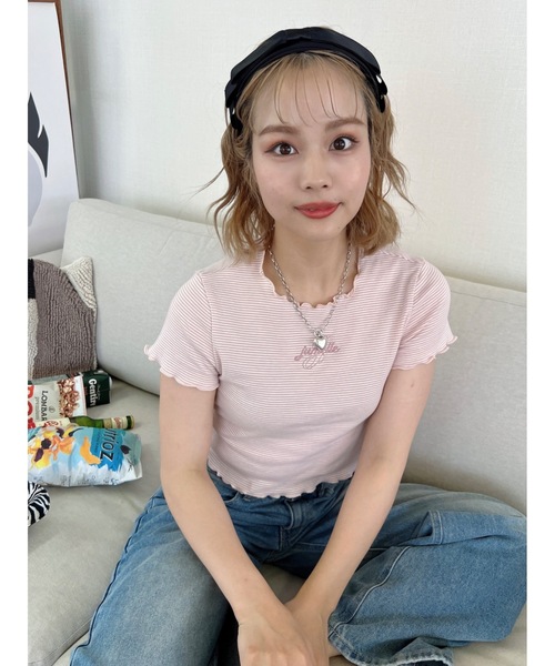 JUMELLE（ジュメロ）の「メロークロップドＴ（Tシャツ/カットソー・レディース・ピンク・FREE）」の17枚目の写真