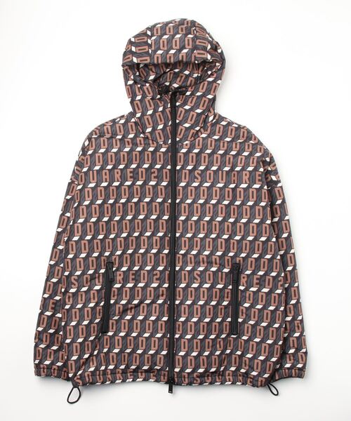 DSQUARED2(ディースクエアード)の「SPORTS JACKETS /D2 MONOGRM BOMBER /0212(ナイロンジャケット・メンズ・グリーン系その他・S/XS/M)」の1枚目の写真