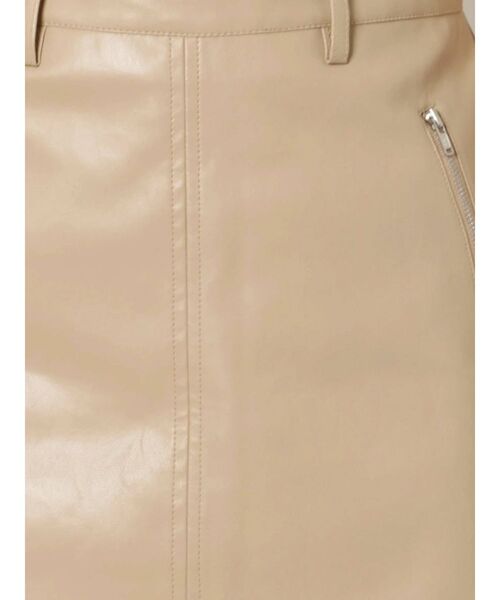 GYDA（ジェイダ）の「フェイクレザーZIPスカートライクショーパン（スカート・レディース・アイボリー/ブラック・X-SMALL/SMALL/MEDIUM）」の9枚目の写真