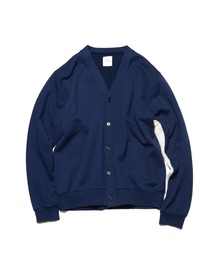 SLEEVE PANELED SWEAT CARDIGAN