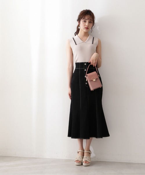 PROPORTION BODY DRESSING(プロポーションボディドレッシング)の「マーメイドデニムスカート / 1212220801(スカート・レディース・ブラック/ブルー/ダークネイビー・SMALL/MEDIUM)」の11枚目の写真