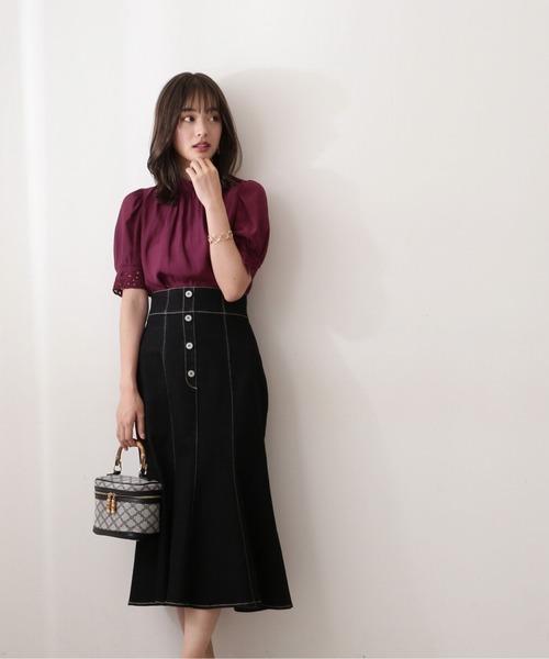 PROPORTION BODY DRESSING(プロポーションボディドレッシング)の「マーメイドデニムスカート / 1212220801(スカート・レディース・ブラック/ブルー/ダークネイビー・SMALL/MEDIUM)」の10枚目の写真