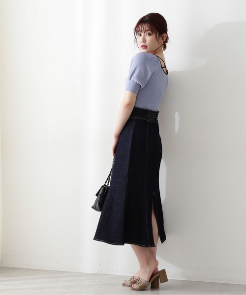 PROPORTION BODY DRESSING(プロポーションボディドレッシング)の「マーメイドデニムスカート / 1212220801(スカート・レディース・ブラック/ブルー/ダークネイビー・SMALL/MEDIUM)」の12枚目の写真