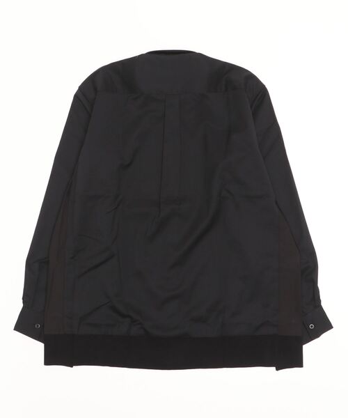 FRED PERRY（フレッドペリー）の「Mix Panneled Shirt（シャツ/ブラウス・メンズ・ブラック/ベージュ・S/L/M）」の3枚目の写真