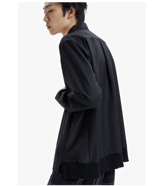 FRED PERRY（フレッドペリー）の「Mix Panneled Shirt（シャツ/ブラウス・メンズ・ブラック/ベージュ・S/L/M）」の20枚目の写真