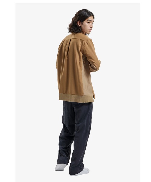 FRED PERRY（フレッドペリー）の「Mix Panneled Shirt（シャツ/ブラウス・メンズ・ブラック/ベージュ・S/L/M）」の17枚目の写真