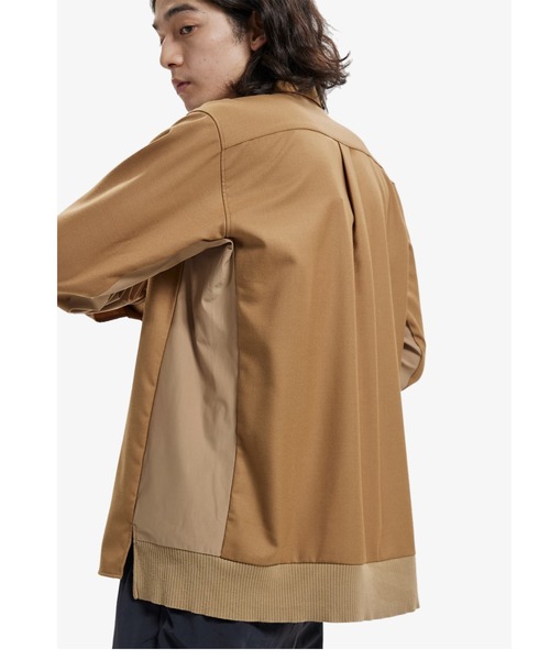 FRED PERRY（フレッドペリー）の「Mix Panneled Shirt（シャツ/ブラウス・メンズ・ブラック/ベージュ・S/L/M）」の16枚目の写真