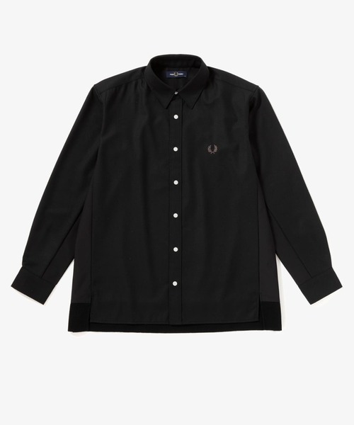 FRED PERRY（フレッドペリー）の「Mix Panneled Shirt（シャツ/ブラウス・メンズ・ブラック/ベージュ・S/L/M）」の11枚目の写真