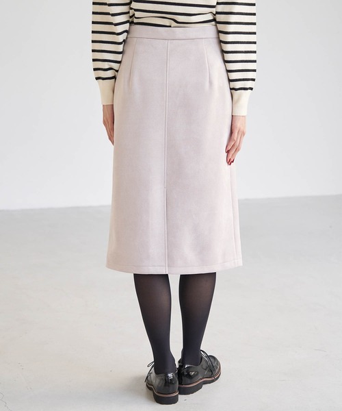 ROPE' PICNIC（ロペピクニック）の「リサイクルポリエステルダンボールアイラインスカート（スカート・レディース・チャコールグレー/キャメル/ベージュ系その他2・36/38/40）」の5枚目の写真