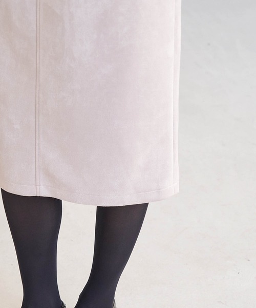 ROPE' PICNIC（ロペピクニック）の「リサイクルポリエステルダンボールアイラインスカート（スカート・レディース・チャコールグレー/キャメル/ベージュ系その他2・36/38/40）」の8枚目の写真