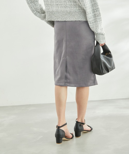 ROPE' PICNIC（ロペピクニック）の「リサイクルポリエステルダンボールアイラインスカート（スカート・レディース・チャコールグレー/キャメル/ベージュ系その他2・36/38/40）」の18枚目の写真