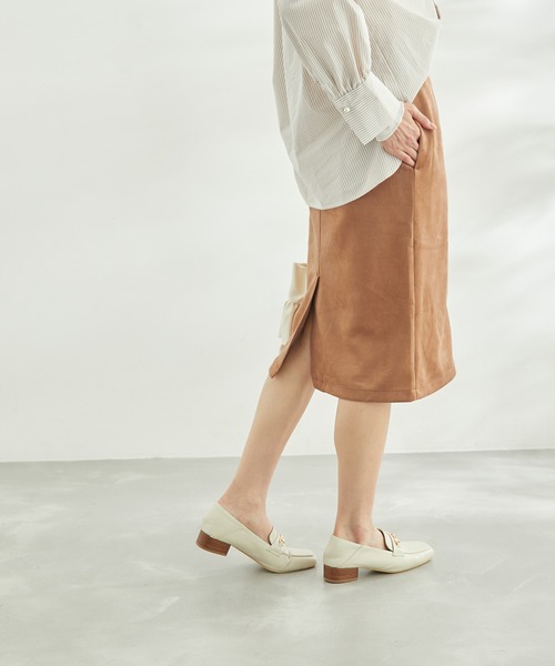 ROPE' PICNIC（ロペピクニック）の「リサイクルポリエステルダンボールアイラインスカート（スカート・レディース・チャコールグレー/キャメル/ベージュ系その他2・36/38/40）」の19枚目の写真