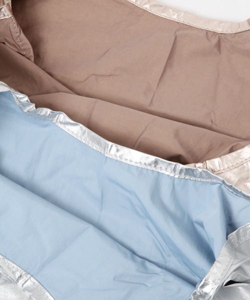 BAYFLOW（ベイフロー）の「【BAGGU(バグゥ)】メタリック BABY 22（エコバッグ/サブバッグ・レディース・シルバーグレー/ベビーピンク/イエロー/ブラック・0）」の11枚目の写真