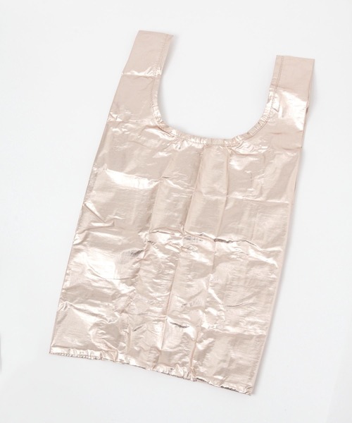 BAYFLOW（ベイフロー）の「【BAGGU(バグゥ)】メタリック BABY 22（エコバッグ/サブバッグ・レディース・シルバーグレー/ベビーピンク/イエロー/ブラック・0）」の12枚目の写真