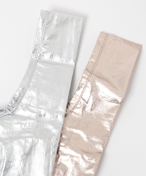BAYFLOW（ベイフロー）の「【BAGGU(バグゥ)】メタリック BABY 22（エコバッグ/サブバッグ・レディース・シルバーグレー/ベビーピンク/イエロー/ブラック・0）」の14枚目の写真