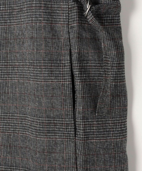 NICOLE white(ニコルホワイト)の「サイドベルトチェックワンピース(ジャンパースカート・レディース・ブラウン/チャコール・FREE)」の7枚目の写真