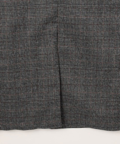 NICOLE white(ニコルホワイト)の「サイドベルトチェックワンピース(ジャンパースカート・レディース・ブラウン/チャコール・FREE)」の9枚目の写真