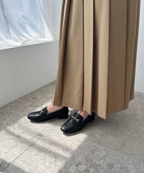 [オリエンタルトラフィック] 跳べる パンプス ローファー レディース スクエアトゥ 2.3cmヒール 大きいサイズ ? セール跳べるパンプス 通勤靴 スクエアトゥ ビットモチーフ