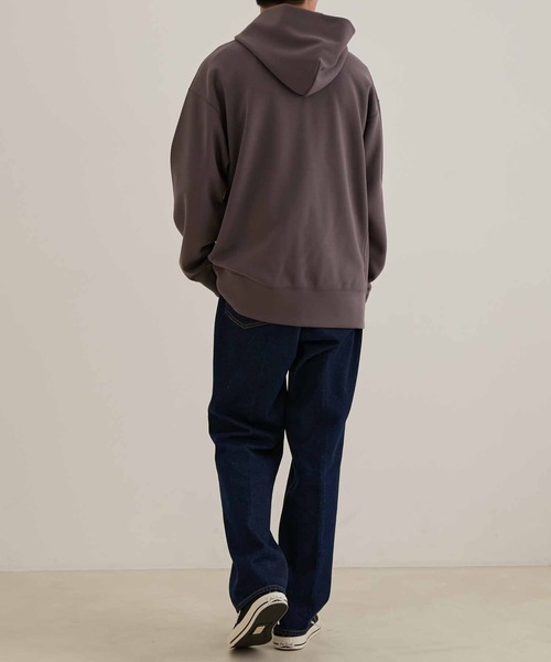 ADAM ET ROPE'（アダムエロペ）の「鹿の子ダンボール ルーズシルエット パーカー（パーカー・メンズ・パープル系その他6/ブラック/ベージュ系その他2・S/M/L）」の11枚目の写真