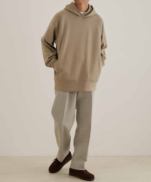 ADAM ET ROPE'（アダムエロペ）の「鹿の子ダンボール ルーズシルエット パーカー（パーカー・メンズ・パープル系その他6/ブラック/ベージュ系その他2・S/M/L）」の16枚目の写真