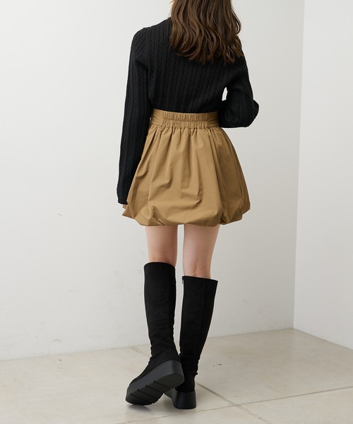 Chico(チコ)の「【2022AW】厚底プラットフォームストレッチロングブーツ(ブーツ・レディース・ブラック/ブラック系その他/グレイッシュベージュ/ブラウン・SMALL/MEDIUM/LARGE)」の21枚目の写真