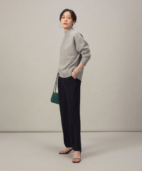 NOLLEY’S Sophi(ノーリーズソフィ)の「ハイウエストセミワイドパンツ(その他パンツ・レディース・ブラック/ブルー・36/38)」の6枚目の写真