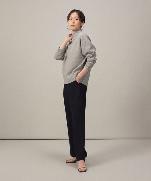 NOLLEY’S Sophi(ノーリーズソフィ)の「ハイウエストセミワイドパンツ(その他パンツ・レディース・ブラック/ブルー・36/38)」の7枚目の写真