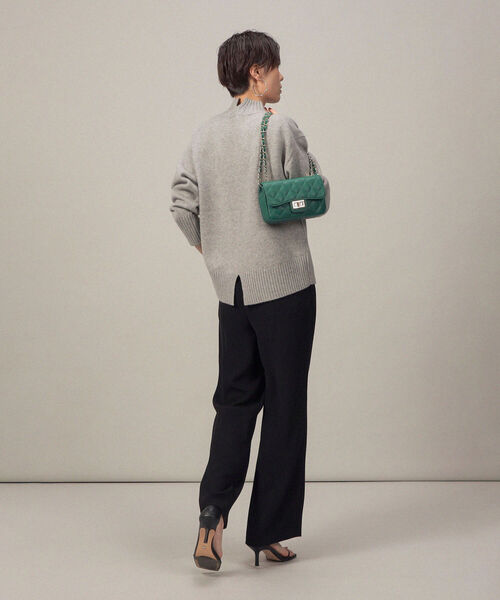 NOLLEY’S Sophi(ノーリーズソフィ)の「ハイウエストセミワイドパンツ(その他パンツ・レディース・ブラック/ブルー・36/38)」の9枚目の写真