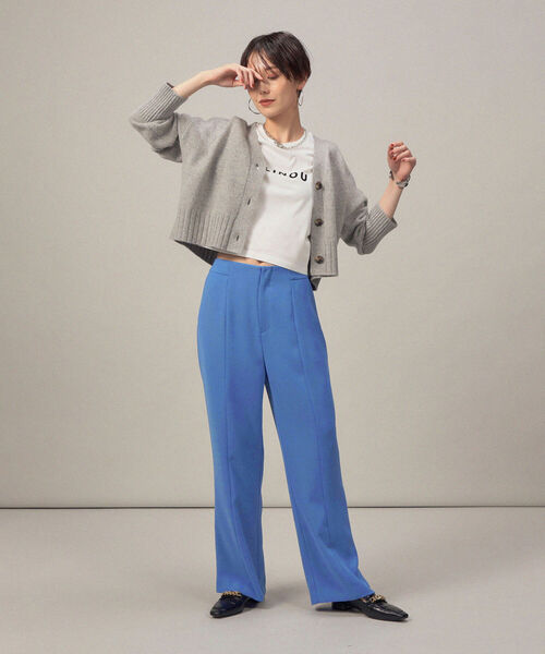 NOLLEY’S Sophi(ノーリーズソフィ)の「ハイウエストセミワイドパンツ(その他パンツ・レディース・ブラック/ブルー・36/38)」の16枚目の写真