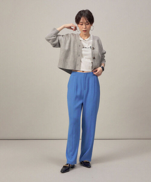 NOLLEY’S Sophi(ノーリーズソフィ)の「ハイウエストセミワイドパンツ(その他パンツ・レディース・ブラック/ブルー・36/38)」の22枚目の写真