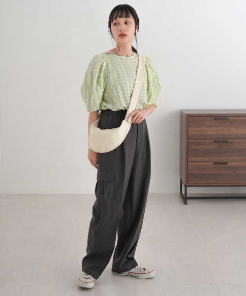 Bab（バブ）の「クロワッサンショルダーバッグ（ショルダーバッグ・レディース・ブラック/アイボリー・ONESIZE）」の16枚目の写真